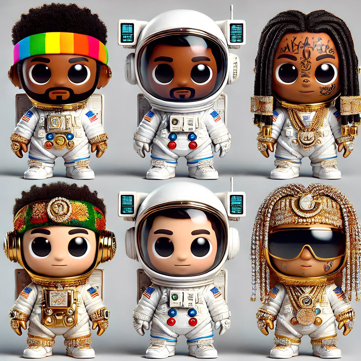 Les petits astronautes ont de grands rêves! 💥🚀💯👌🩷 #nft #nftart #nftcommunity #nftcollector #nftdrop #cutenft #crypto #astronauts #3d #ai #aiartcommunity #art #artcollector #love #pice #nftartists #nftnews #3dart #3dartistdesigner