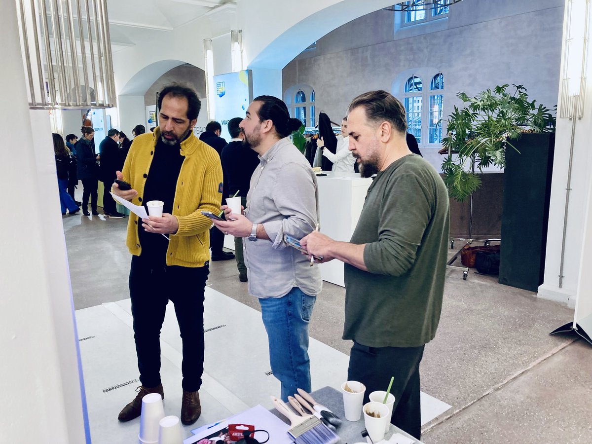 OmaidSharifi's tweet photo. At the @baselpeaceforum, we at @ArtLordsNet collaborated with participants to create a mural titled “Peace Begins in the Imagination.” This interactive art piece symbolized the collective creativity and shared vision required to build a peaceful future. https://t.co/mKR38naKyu