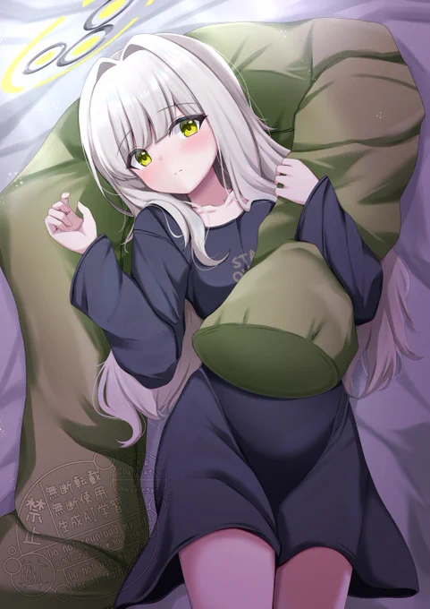 ハレ(パジャマ)ふわふわで可愛い#ブルアカ 
