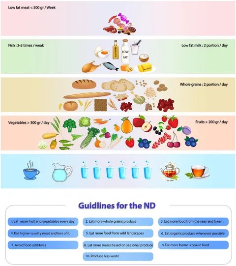 Healthy Nordic #diet, a dietary pattern that emphasizes traditional foods from the Nordic countries, including whole grains, 🐟 fatty fish, root vegetables, and 🫐 berries has potential #health benefits, particularly in relation to cardiometabolic health, neurological function,