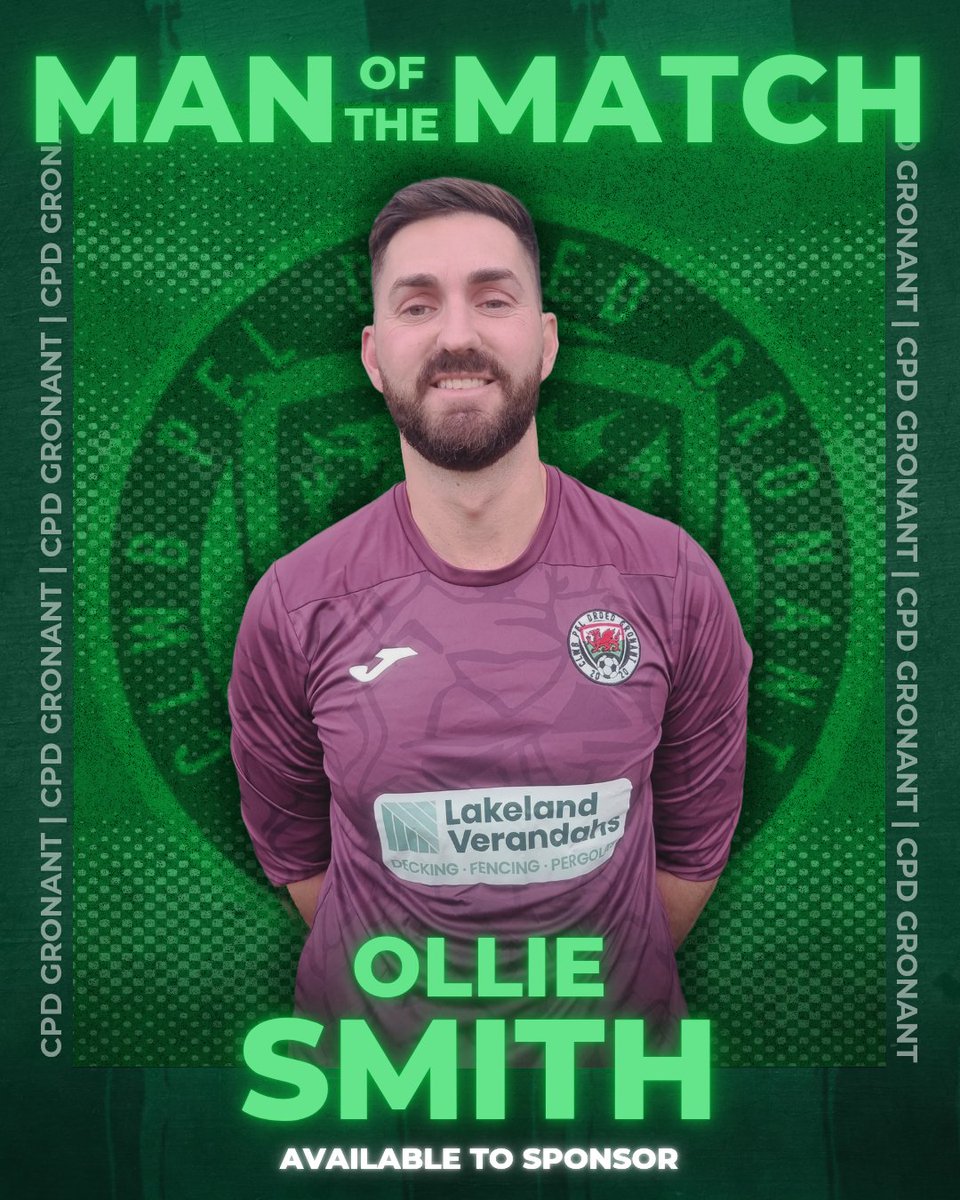 ⚽️ | A tough one to take in yesterday's game😦

After starting well, a challenge deemed to be worthy of a straight red late in the first half proved costly.

Ashley Andrews grabbed our goal with a cracking free kick, whilst goalkeeper Ollie Smith was named MOM⭐️

#CPDGronant🟢⚫️