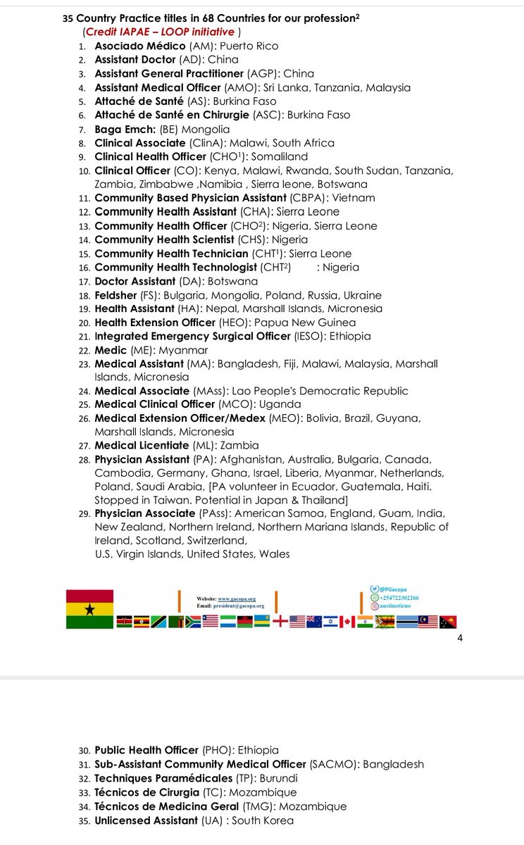 GACOPA (@gacopa_official) on Twitter photo Exciting delevelopment from the UK where the GMC now adds more countries in the PA field to get accreditation
Read below the message from GACOPA President Austin Oduor
<a href="/gmcuk/">GMC</a> <a href="/AAPAorg/">American Academy of Physician Associates</a> <a href="/PPaauk/">Physician Associate Association UK (PAAUK)</a> <a href="/pa_hx/">PA History Society ®</a> @FPARCP <a href="/PAMittman/">Dave Mittman, DMSc(hd), PA, DFAAPA</a> <a href="/PAGenetics/">Society of PAs in Genetics and Genomics</a> Exciting delevelopment from the UK where the GMC now adds more countries in the PA field to get accreditation
Read below the message from GACOPA President Austin Oduor
<a href="/gmcuk/">GMC</a> <a href="/AAPAorg/">American Academy of Physician Associates</a> <a href="/PPaauk/">Physician Associate Association UK (PAAUK)</a> <a href="/pa_hx/">PA History Society ®</a> @FPARCP <a href="/PAMittman/">Dave Mittman, DMSc(hd), PA, DFAAPA</a> <a href="/PAGenetics/">Society of PAs in Genetics and Genomics</a>