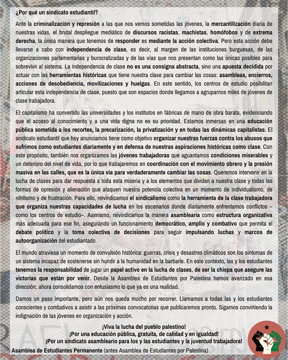 📝Aquí nuestro comunicado