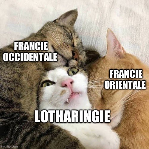 Le traité de Verdun (843) :