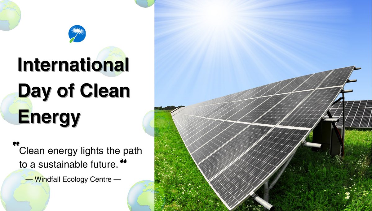 Happy International Day of Clean Energy!💡🔋🌟
Today is a day to reinforce the transformative power of clean, renewable energy for a better future.
At Windfall Centre, we remain committed to strengthening the clean energy revolution.
More👉 seforall.org/news/celebrati….