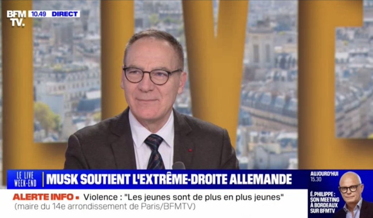 MartinGenier's tweet image. Dans le #liveweekend ce matin de @BFMTV avec @philgaudin nous évoquions l’engagement de @elonmusk en faveur de l’@AfD l’extrême-droite de Mme @Alice_Weidel une ingérence inacceptable qui appelle la jeune génération à ne plus culpabiliser et à lutter contre le multiculturalisme