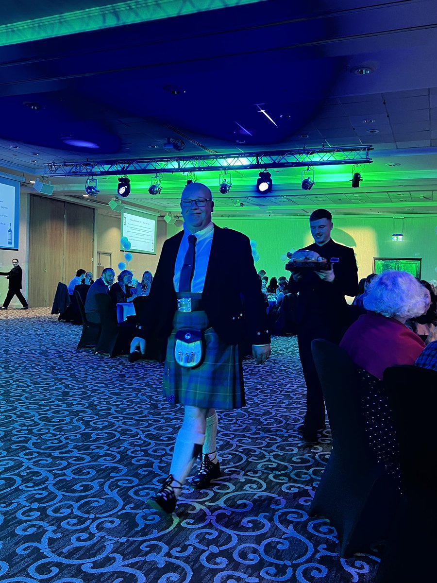 The haggis enters with <a href="/MarchbankKj3/">Kevin Marchbank</a> leading the way at the <a href="/NCKRF/">NCKRF</a> Burns supper.
