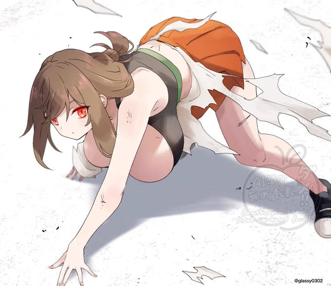 戦闘中っぽいりんご 
