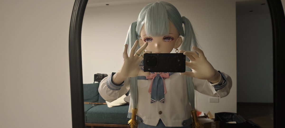 VlandersS6060's tweet photo. 汐汐cos服还是太难穿了，还是jk服简单(>﹏<) https://t.co/LLsev2LMzU