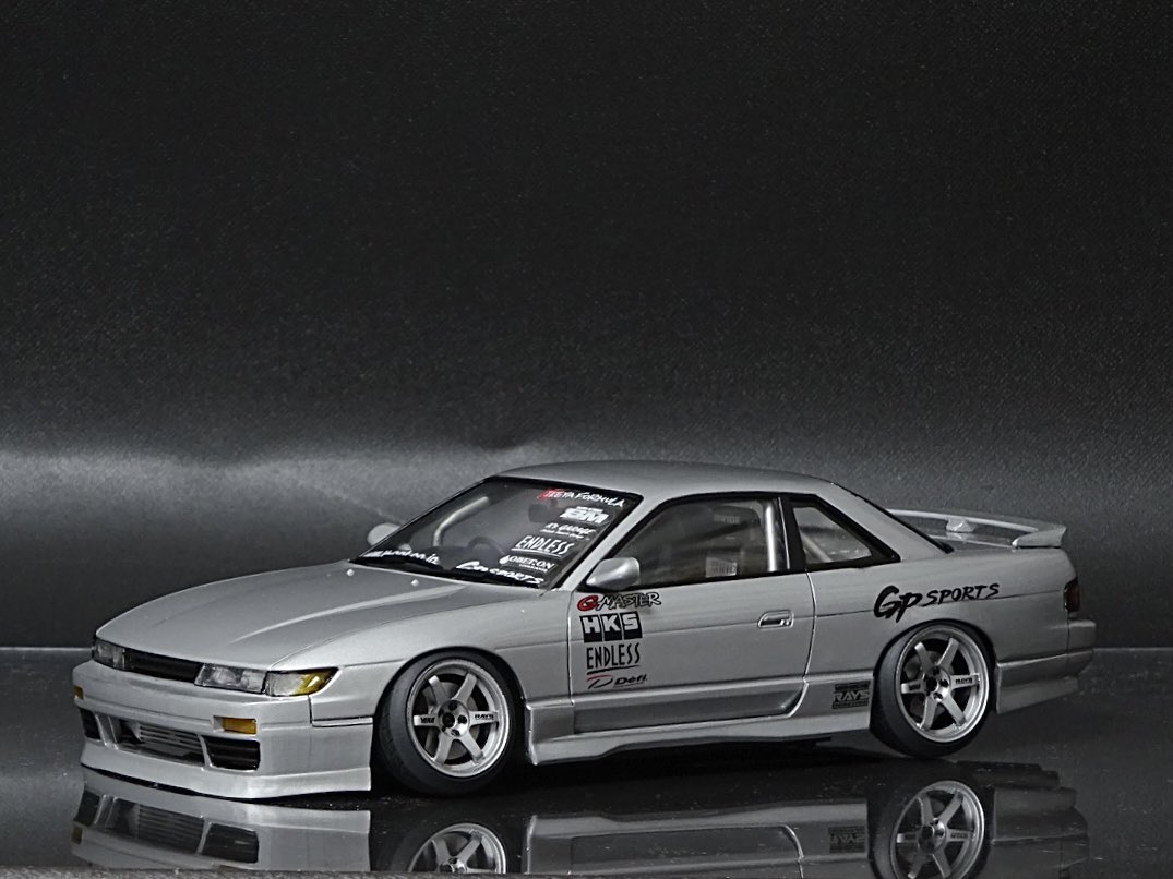 展示会でもお披露目したので公開 フジミ1/24改 S13シルビア '00プロ