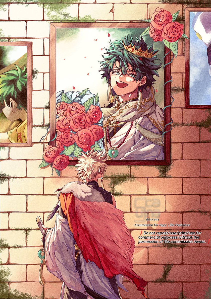 SuCaNa_k5's tweet image. #myart #bakudeku #katsuizu #勝出 #fantasy #commission
⚠COMMISSION FOR NGỌC LIÊN PEEKABOO ON FACEBOOK ⚠
🧡💚💥🥦
I finally realized the strange feeling inside me when I entered this castle. It's an eternal love for you that transcends all universes, Izuku.