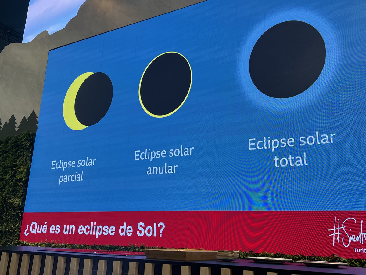 🌌 El 12 de agosto de 2026, el cielo de Teruel será el escenario de un espectáculo único: un eclipse solar total. 🌞🌑 Un fenómeno que no se veía desde hace más de un siglo y que hará brillar aún más la magia de esta tierra. ¡No te lo pierdas! 🌠 #SienteTeruel <a href="/SienteTeruelDPT/">SienteTeruelDPT</a>