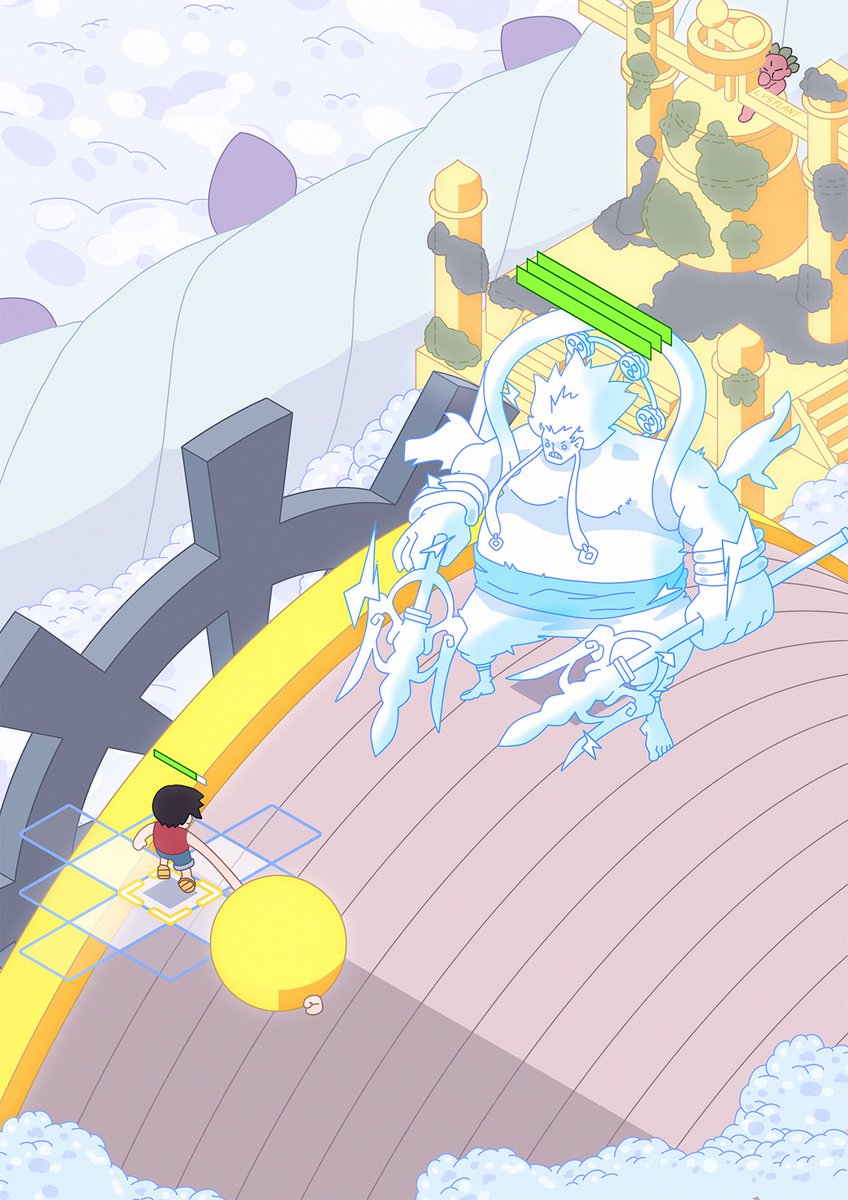 lv5plant's tweet image. The island in the sky ( a one piece thread! )

"She said "Sky Island" !"
"Give me a break!"
..
"But the log pose is definitely pointing to the sky!"

#onepiece