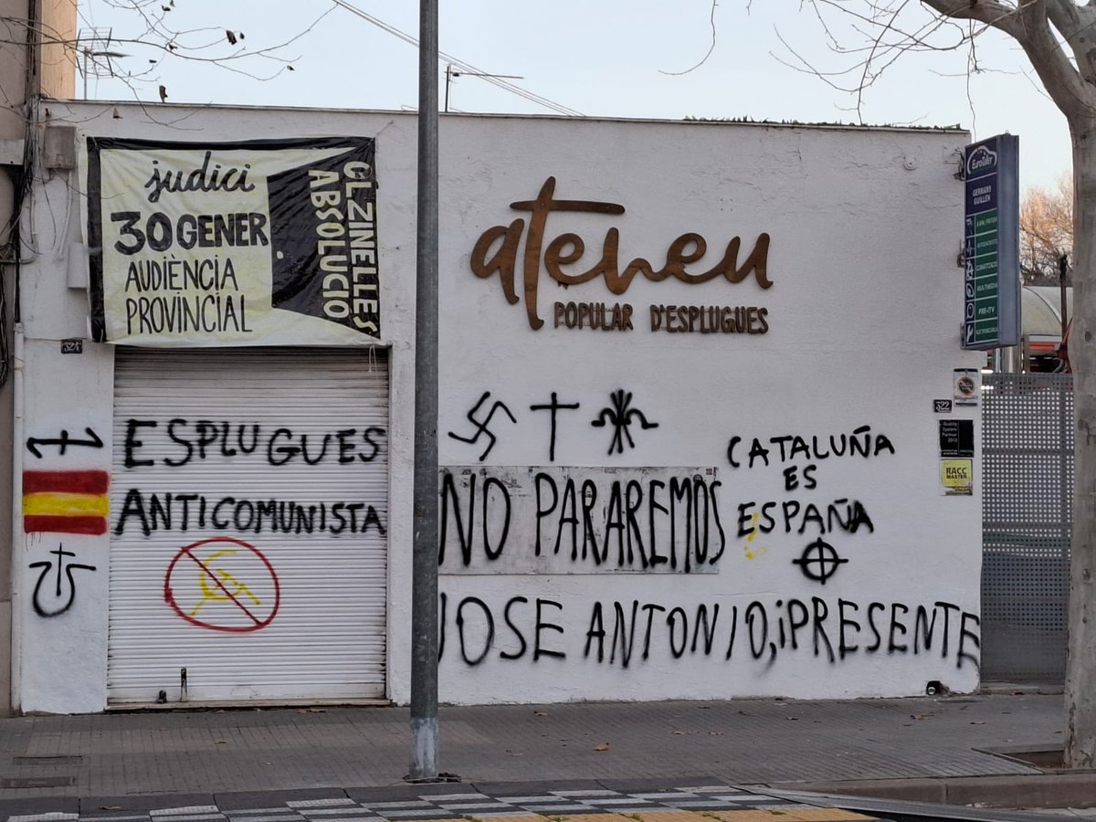 SEGON ATAC FEIXISTA EN UNA SETMANA

No és una opció rendir-nos davant els atacs cap a la classe treballadora organitzada. Continuem amb la tasca incansable dels Casals i Ateneus arreu dels Països Catalans ❤️‍🔥

Prepareu-vos perquè us les tornarem totes 👊🏽