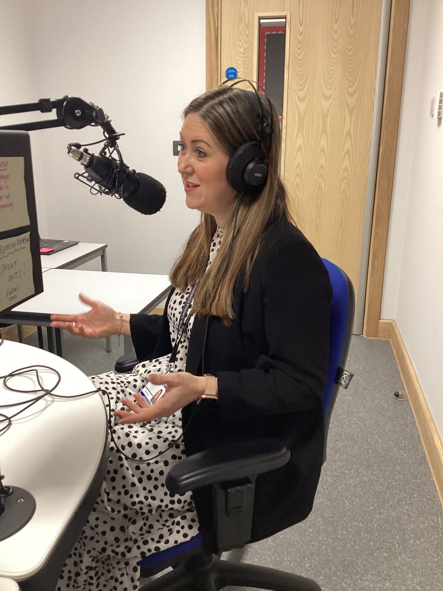 radio_reach's tweet photo. The DJs had so much fun interviewing the lovely @lizziecads and @MrsKNicholas in our brand new #radioreach studio this week. Check out what they had to say on our podcasts #SAPSHAPPY #SAPSSTEM https://t.co/pZTKnKk4P9