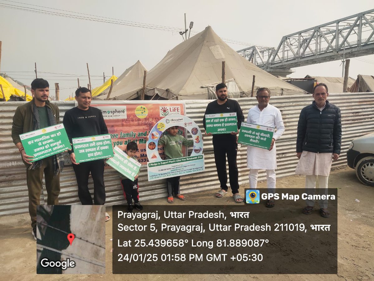 climosphere's tweet photo. 🌟 Climosphere &amp; Lakshya at Maha-Kumbh 2025! 🌿
We’re proud to be featured by a renowned blogger for our sustainability efforts! 
Check it out: https://t.co/sMvRRlmeyu

@climosphere

#MahaKumbh2025 #GoGreen https://t.co/7p3wDoM7ud