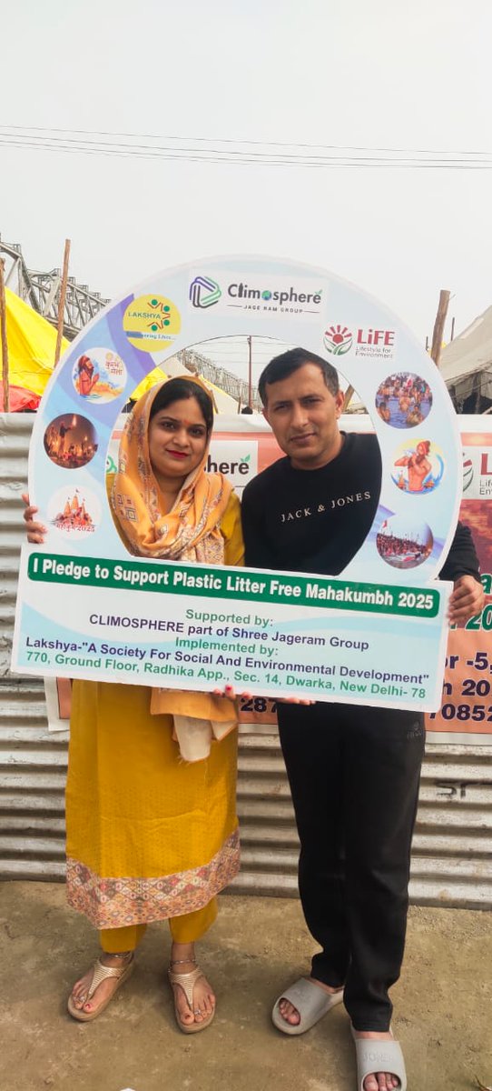 climosphere's tweet photo. 🌟 Climosphere &amp; Lakshya at Maha-Kumbh 2025! 🌿
We’re proud to be featured by a renowned blogger for our sustainability efforts! 
Check it out: https://t.co/sMvRRlmeyu

@climosphere

#MahaKumbh2025 #GoGreen https://t.co/7p3wDoM7ud