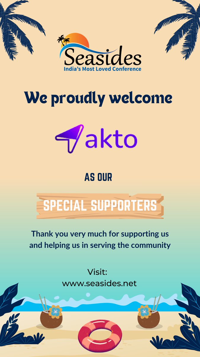 Seasides (@seasides_conf) on Twitter photo We would like to extend our heartfelt gratitude to <a href="/Aktodotio/">Akto</a> <a href="/ankitaiitr/">Ankita Gupta</a> <a href="/Ankush12389/">Ankush Jain</a> for being a Special Supporter of the Seasides Information security conference. Your support and dedication to the cybersecurity community are truly appreciated. We would like to extend our heartfelt gratitude to <a href="/Aktodotio/">Akto</a> <a href="/ankitaiitr/">Ankita Gupta</a> <a href="/Ankush12389/">Ankush Jain</a> for being a Special Supporter of the Seasides Information security conference. Your support and dedication to the cybersecurity community are truly appreciated.