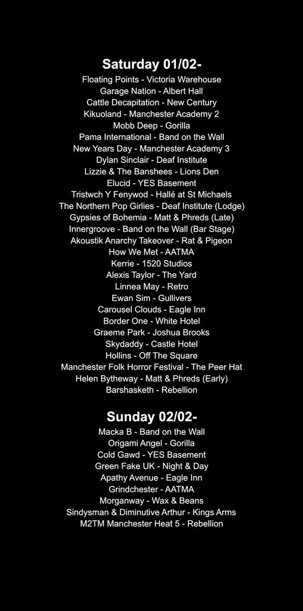 It’s Independent Venue Week! If you can go out and support the small venues around town :)