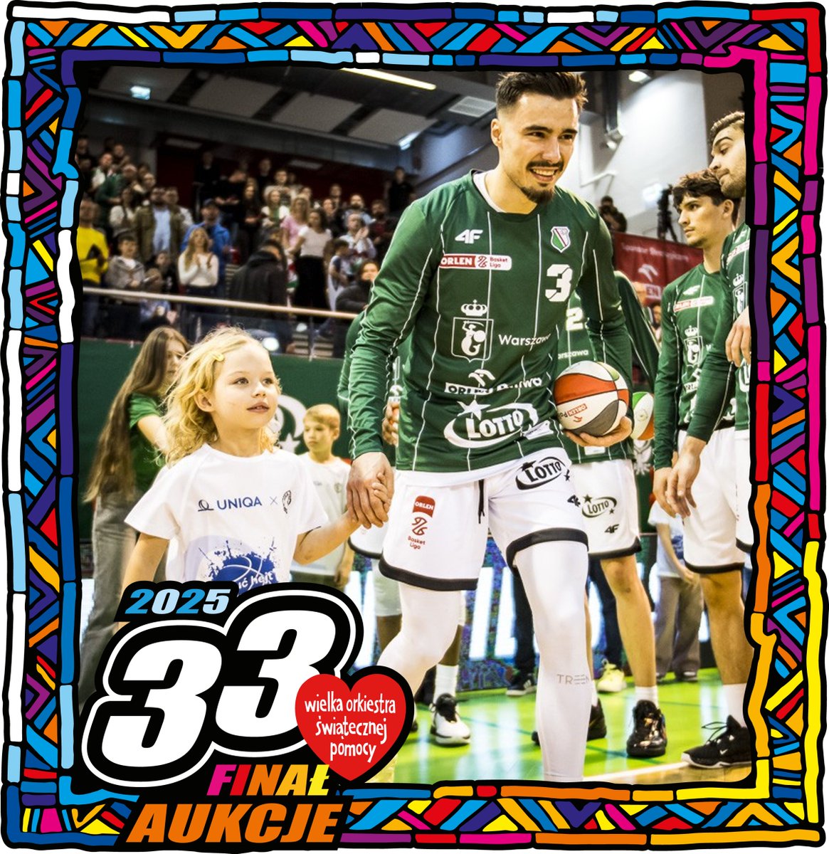 Trwa 33 Finał <a href="/fundacjawosp/">WOŚP</a>! W tym roku z <a href="/UNIQAPolska/">UNIQA Polska</a> możecie licytować aż 6 podwójnych zaproszeń do Eskorty Dziecięcej dla dzieci i ich opiekunów na mecz <a href="/LegiaKosz/">𝐌𝐈𝐒𝐓𝐑𝐙 𝐏𝐎𝐋𝐒𝐊𝐈🏆</a> z <a href="/CzarniToWy/">Czarni to Wy</a> 🏀
Kiedy? 8 marca o 18:00 w hali OSiR Bemowo w Warszawie.
A tu szczegóły 👉 media.uniqa.pl/informacje-pra…