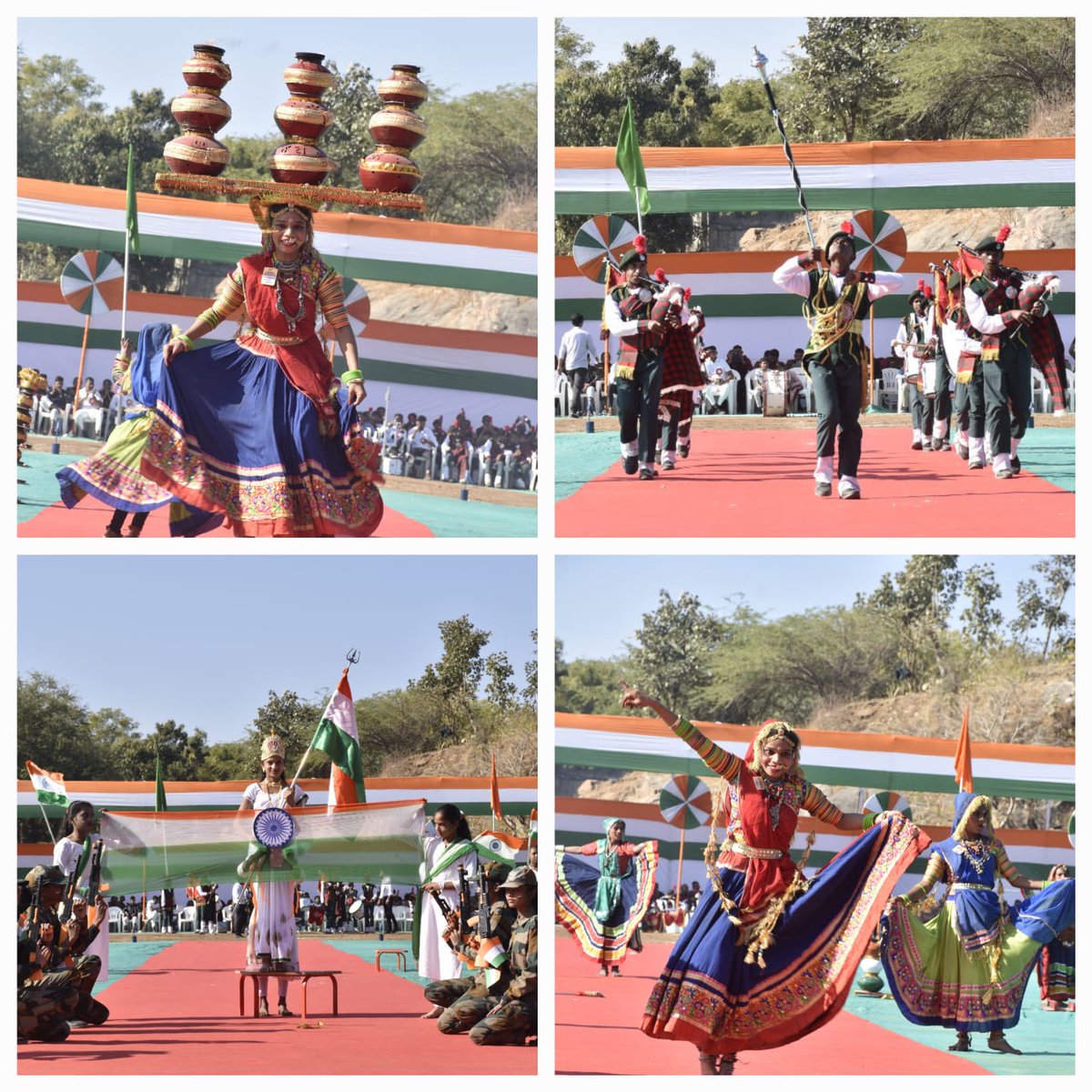 રાજ્યના આરોગ્ય મંત્રીશ્રી ઋષિકેશભાઈ પટેલના વરદ્ હસ્તે બનાસકાંઠા જિલ્લા કક્ષાના ૭૬માં પ્રજાસત્તાક પર્વની શાનદાર ઉજવણી કરાઇ હતી. મહાનુભાવોના હસ્તે વિવિધ ક્ષેત્રે ઉત્કૃષ્ટ કામગીરી કરનાર નાગરિકો/કર્મયોગીઓને સન્માનિત કરવામા આવ્યા હતા.<a href="/CMOGuj/">CMO Gujarat</a> <a href="/revenuegujarat/">Revenue Dep. Gujarat</a>