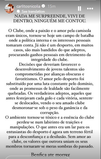 Carlos Nicolia arrasador.