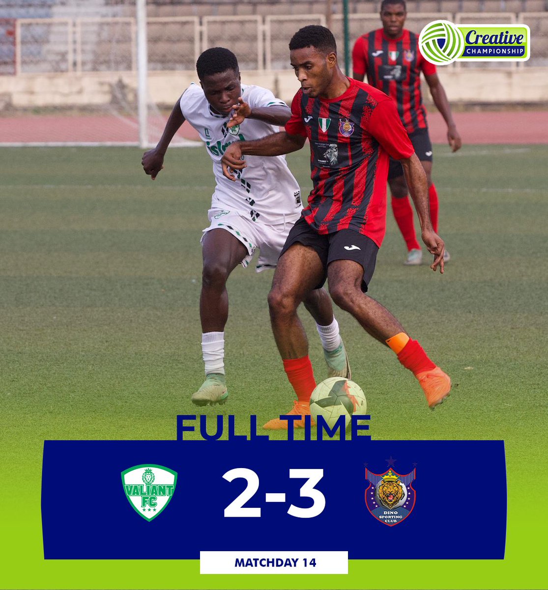TCC_League's tweet photo. Dino edge a five-goal thriller against the Brave Boys.
#TCCLeague25 #VALDSC https://t.co/awlEbX9gBV