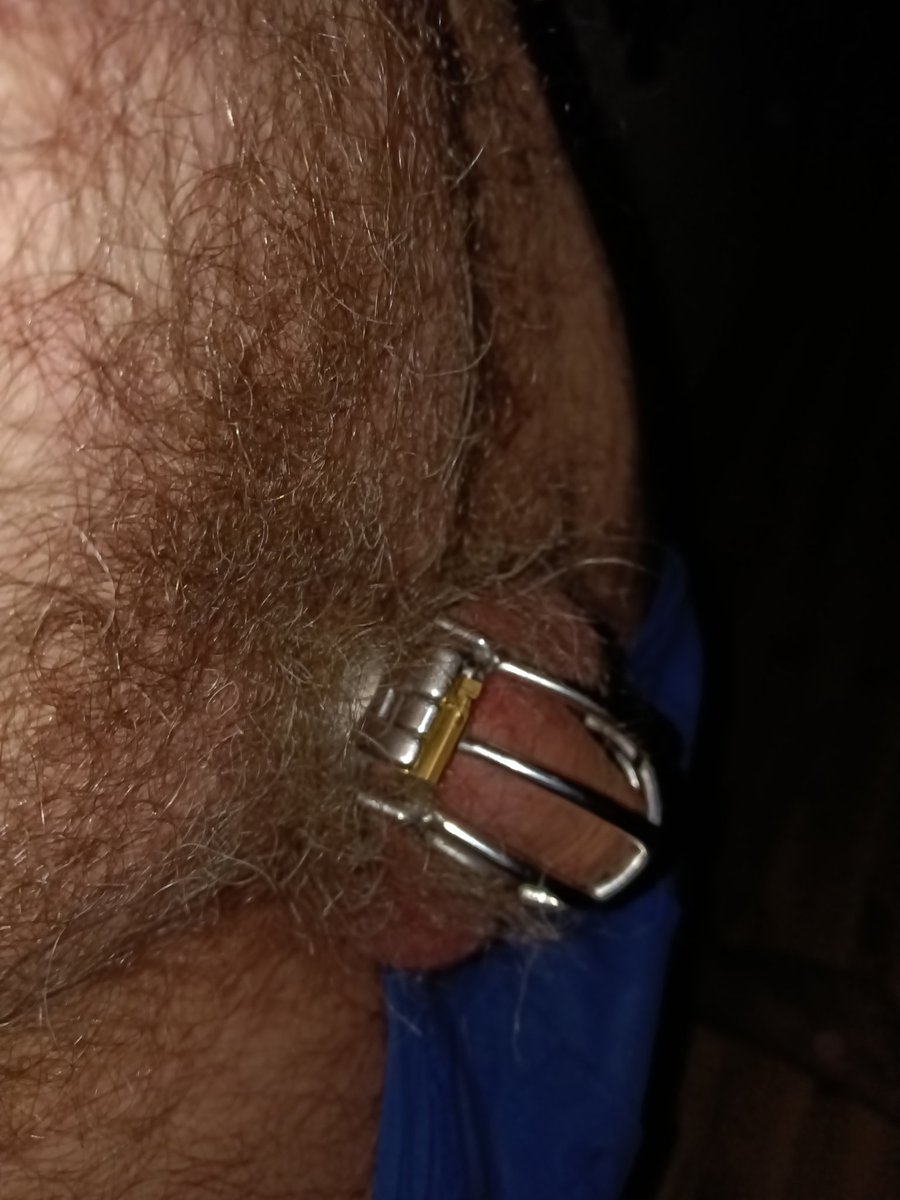 ChasteDan1's tweet photo. Since Thursday, I have been locked in a forged collar.  It's an accessory to my chastity belt.  Just handing over the collar in a public place was an adrenaline rush. https://t.co/GBVKlwYWmg