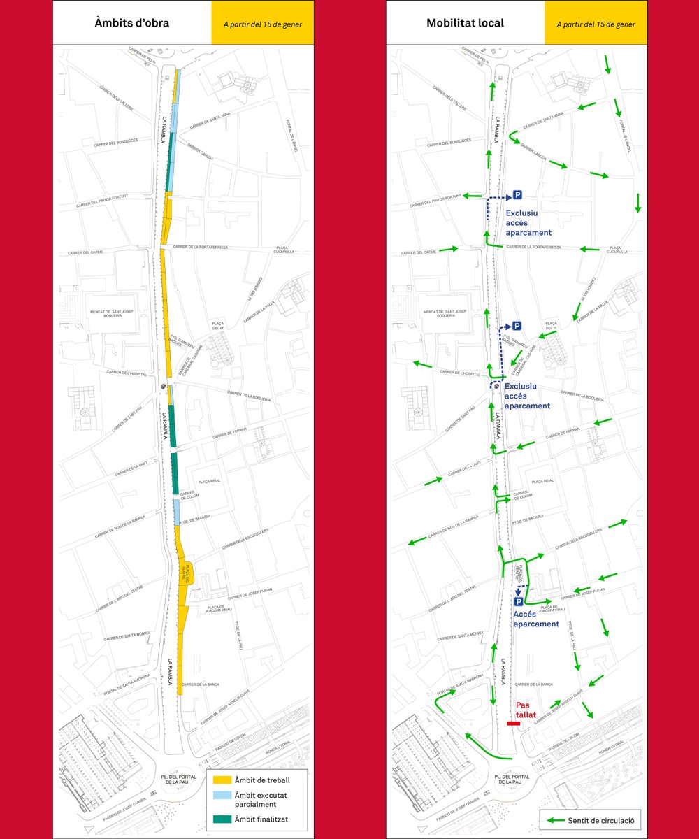 🚧 Et mous per la Rambla i els voltants?

Consulta els plànols de les obres per trobar el millor recorregut per al teu trajecte!

 #ObresBCN <a href="/Bcn_CiutatVella/">Districte de Ciutat Vella</a>

ℹ️ barcelona.cat/larambla