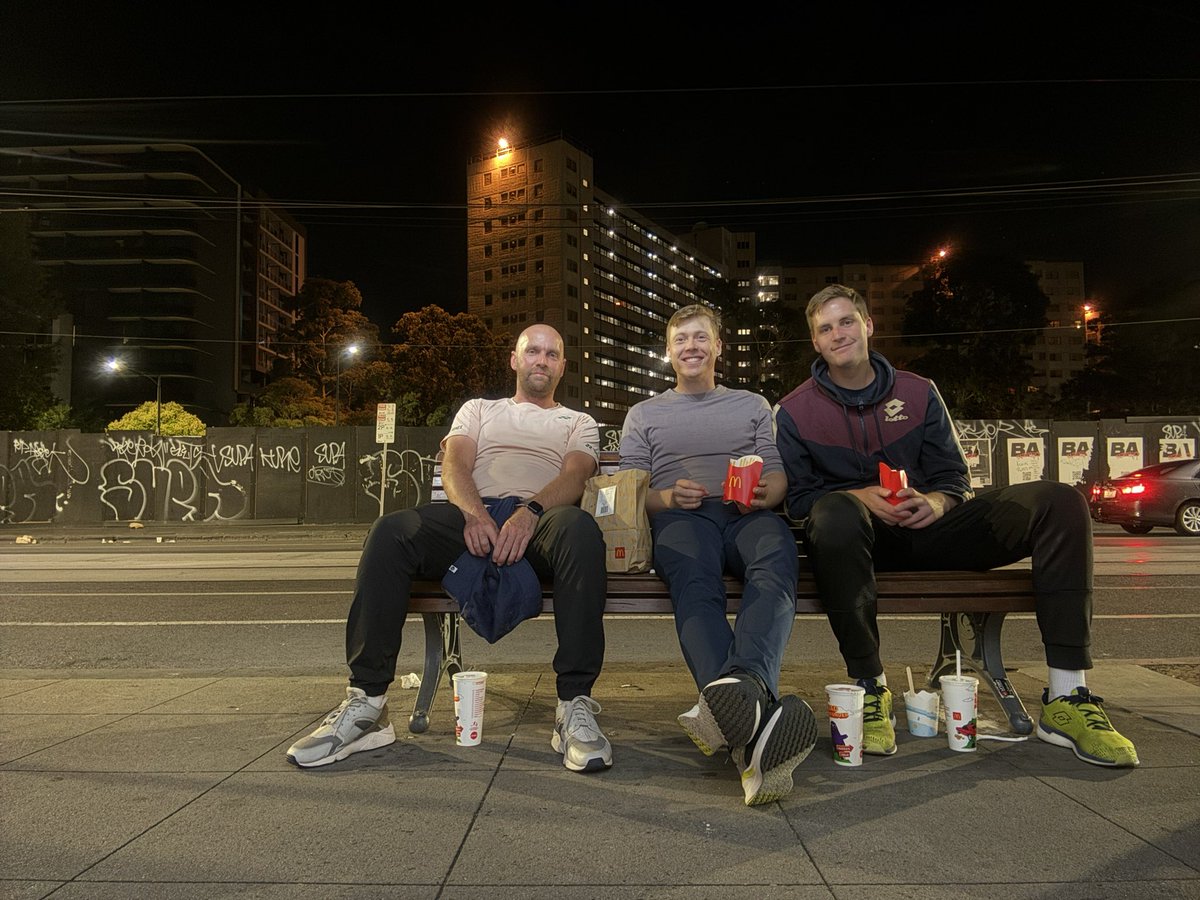 Winning a Grand Slam title at 2am, celebrating with a McDonalds at 4am on a street bench in South Yarra. A day I’ll never forget. 

youtu.be/dpGRCYRJFcA?si…