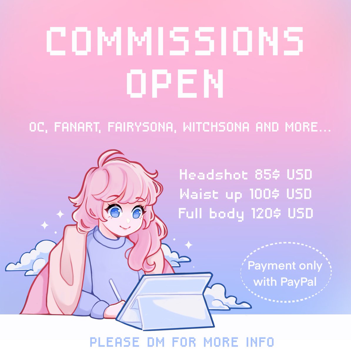 DrawsElby's tweet image. Commissions open. Please message me if you’re interested.
#Commission #fairy #oc #GenshinImact