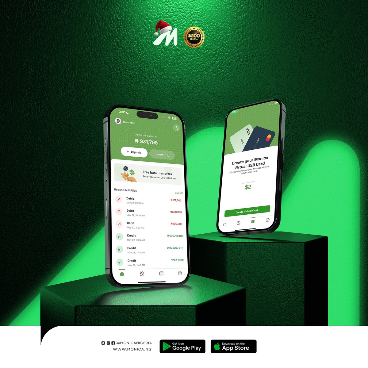 What are you waiting for? Trade your Crypto to Naira today and create your  https://t.co/DPdcSaSUeE virtual USD card for all online purchases. 🛍️ 💚