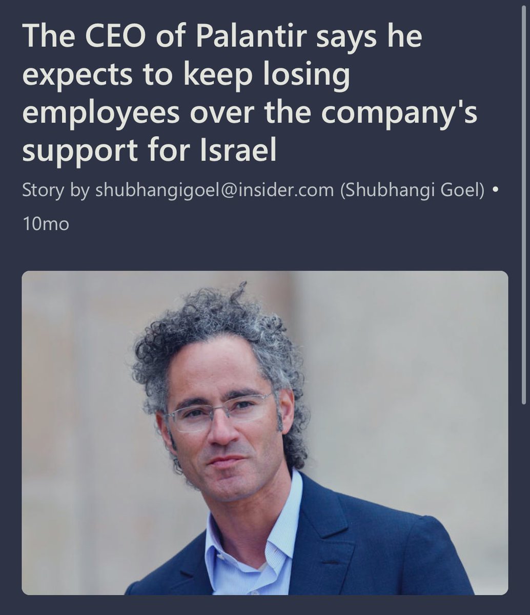 iamtomnash's tweet photo. True leaders don’t give a fuck about what’s popular. They stand on the right side of history, regardless of the price.

$PLTR https://t.co/d5GiCBtiN8