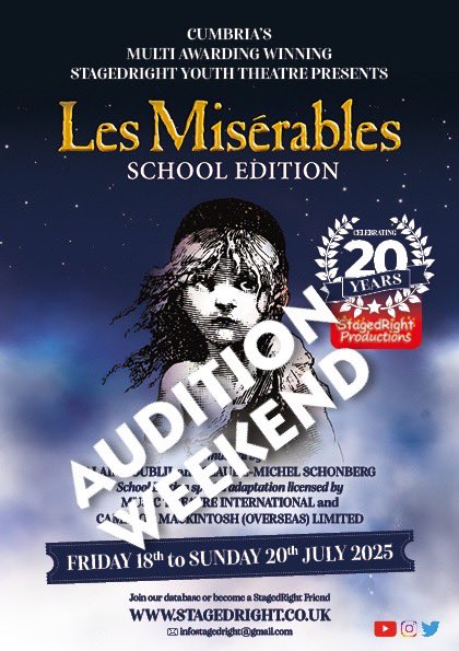 StagedRight_'s tweet photo. Auditioning for our summer production of Les Miserable! 
Ten hours of  back to back auditions but well worth it to enjoy our super talented StagedRight students who must have put in so much preparation. 
No decisions yet!
@lovecarlisleuk https://t.co/awll8dmrp5