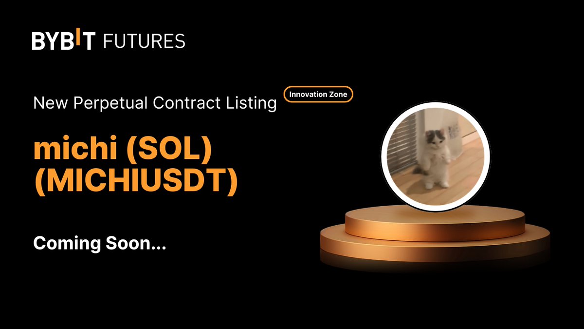 ByVotes results are in! <a href="/michionsolana/">michi</a> is coming soon to the #BybitContracts trading platform!

Listing: Jan 27 2025, 10AM UTC

Learn more: i.bybit.com/2AmCabv