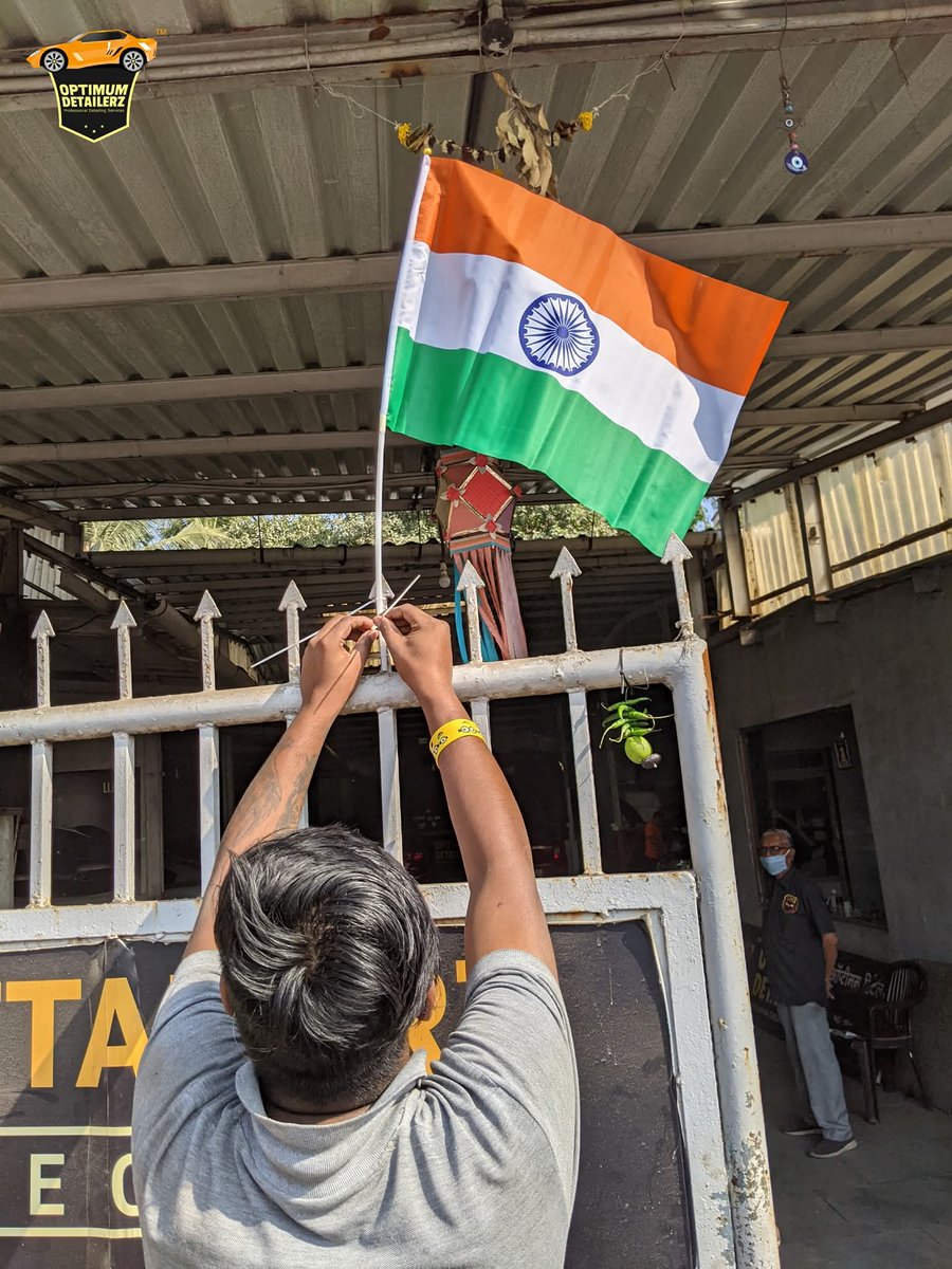 OptimumDetailer's tweet photo. May the tricolor always fly high as a symbol of pride and unity. 🇮🇳

"WE", "THE PEOPLE OF India".

Greetings to one &amp; all across the universe on the auspicious occasion of the 76th Republic Day celebrations.

Jai Hind! 🚩 🇮🇳 🙏

Team @OptimumDetailer

#76thRepublicDay #India https://t.co/qGAimLnP4e