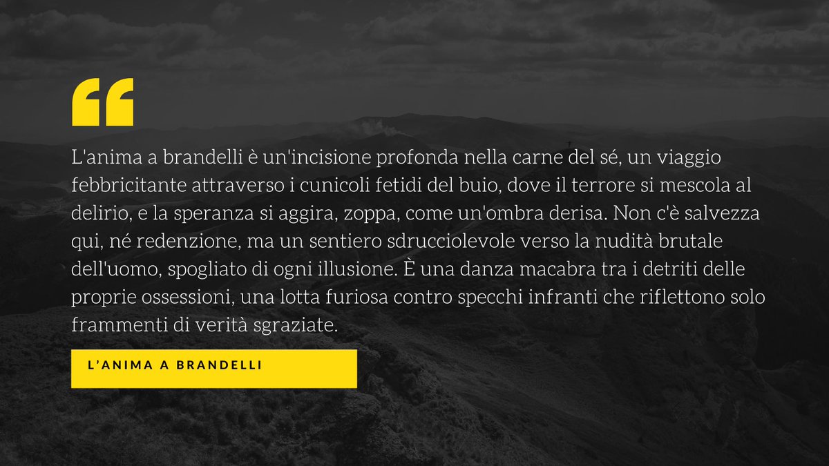 Sta per uscire il mio primo libro! 
L’anima a brandelli - Confessioni tra inferno e paradiso!

<a href="/CasaScrittori/">Casa degli Scrittori</a> 

#LettoriItaliani 
#LibriItaliani 
#AmantiDeiLibri 
#Lettura 
#Bookstagram
#ScrittoriItaliani
#NuovaUscita
#LibriDaLeggere