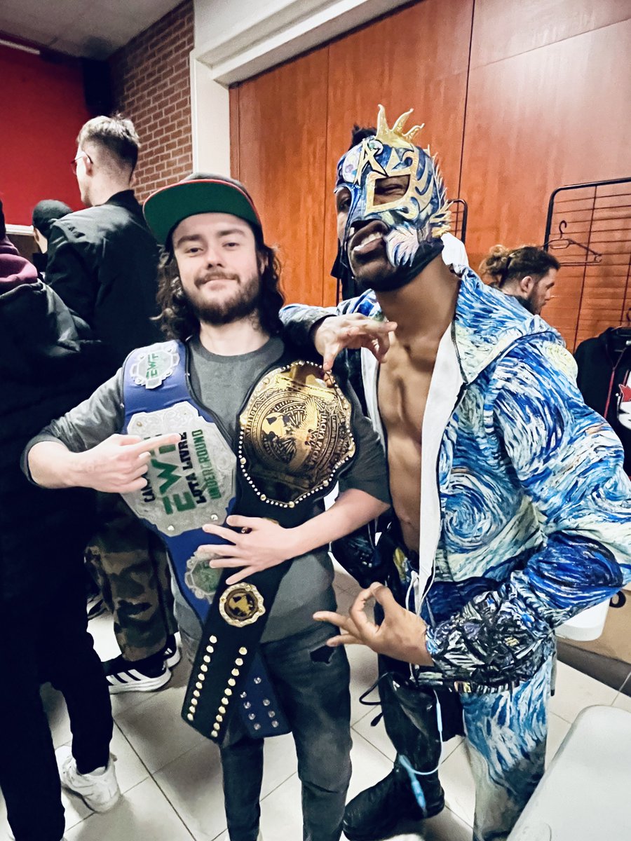 Mr_D_Alex's tweet photo. Great discovery and meeting yesterday with @AerialVanGo !! In @bzw_wrestling X @GCWrestling_ in France 🇫🇷 

This guy is super nice and extremely talented in the ring, all the best for the future, he really is the future ! 

Please come back  !!! https://t.co/XZ739jRhdc