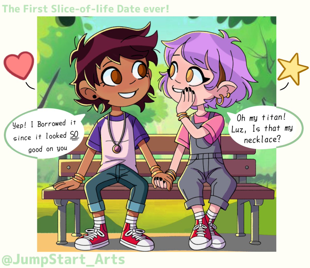 JumpStart_Arts's tweet photo. The First Slice-of-Life Date for Lumity! 💜🌙#Lumity #LuzxAmity #Luzity #Luz #LuzNoceda #AmityBlight #Amity #TheOwlHouse https://t.co/Sczk41cNOn