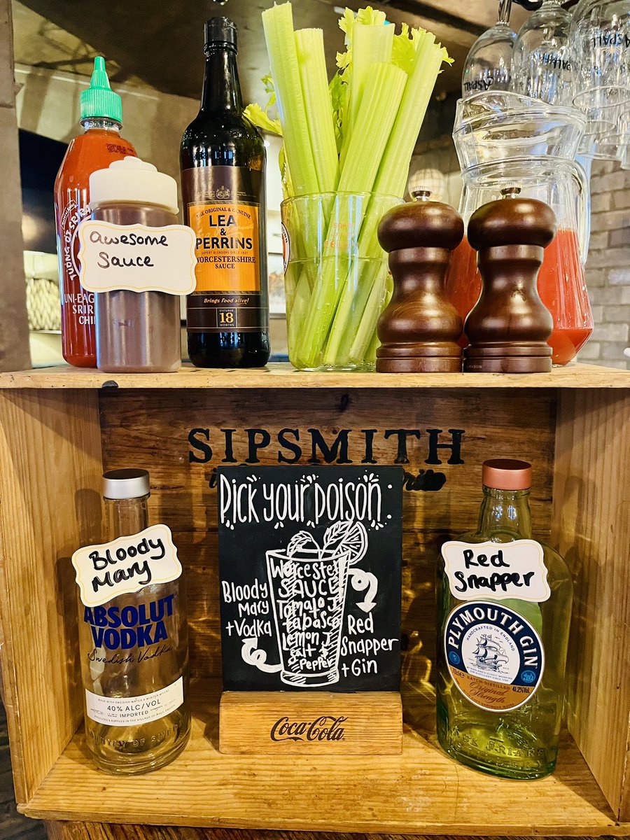 Decisions, decisions on this Sunday’s agenda; which Mary would you like? Red snapper/gin or traditional voddy…. #bloodymary #gin #sundayfunday #yourchoice #sunday @youngspubs