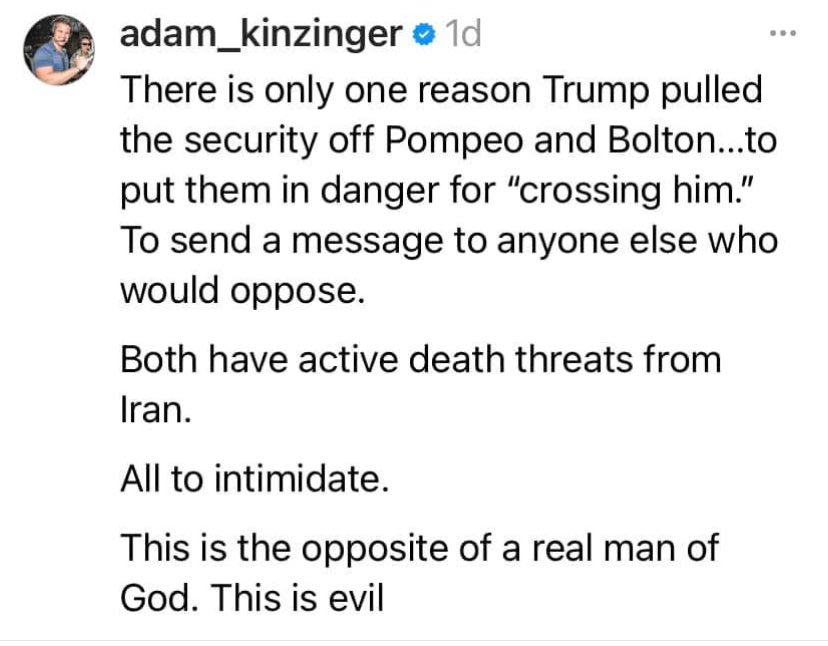 AnnieForTruth's tweet image. Spot on Adam Kinzinger.