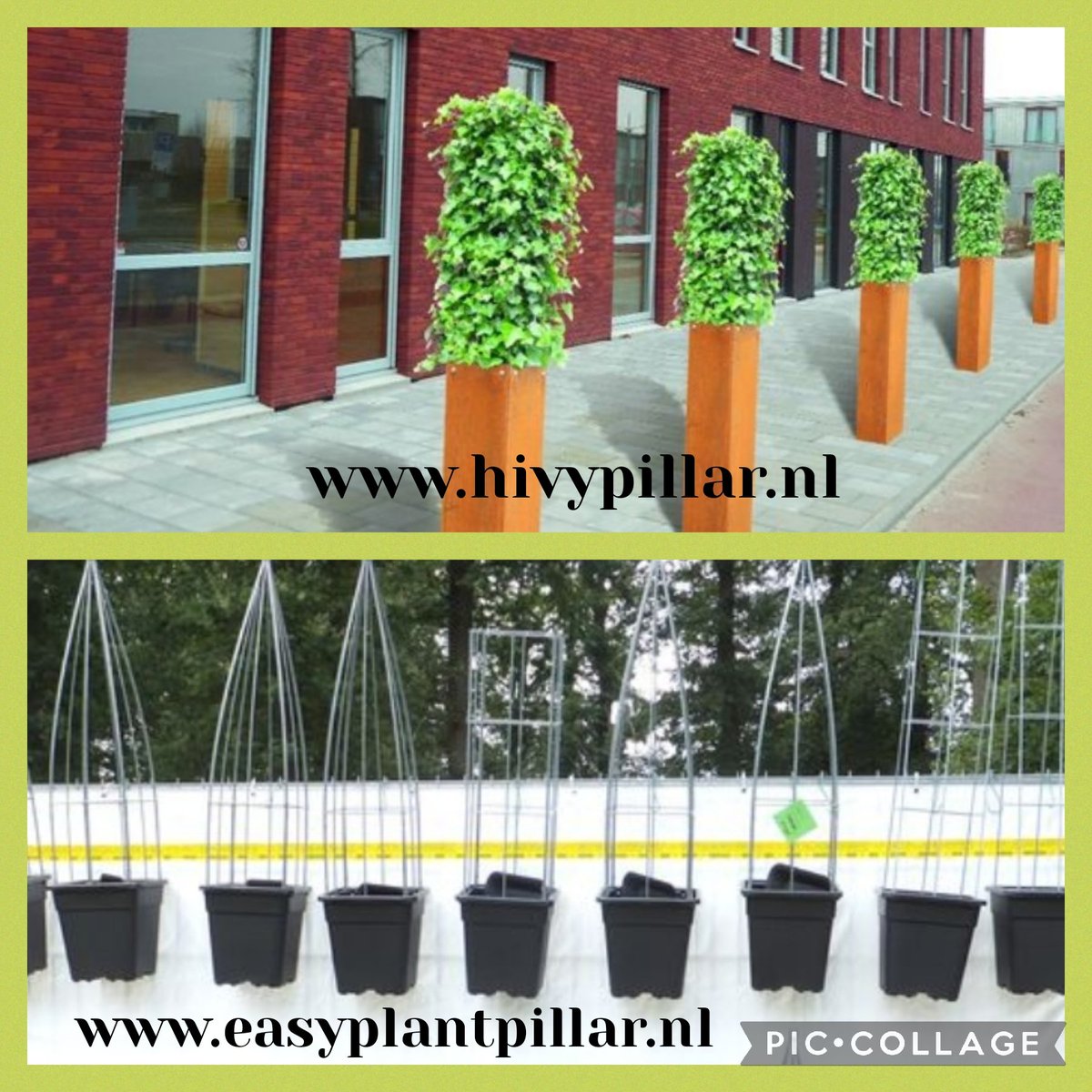 Vertical Gardening 
hivypillar.nl 
And
easyplantpillar.nl