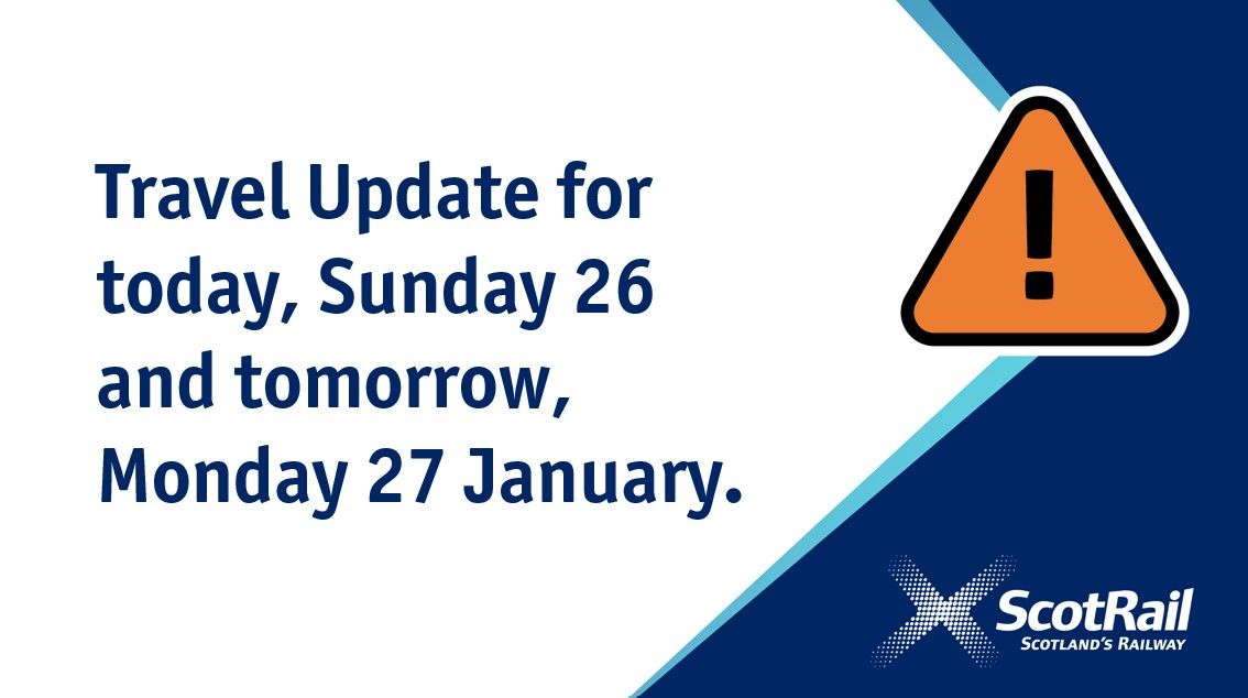 ScotRail (@scotrail) on Twitter photo ℹ️ We are sorry to any customers who have been disrupted by the ongoing impact of Storm Eowyn on rail services. Work continues today (Sunday) to recover the railway from the very significant damage caused by the storm.
<a href="/NetworkRailSCOT/">Network Rail Scotland</a> , which owns and maintains the railway ℹ️ We are sorry to any customers who have been disrupted by the ongoing impact of Storm Eowyn on rail services. Work continues today (Sunday) to recover the railway from the very significant damage caused by the storm.
<a href="/NetworkRailSCOT/">Network Rail Scotland</a> , which owns and maintains the railway