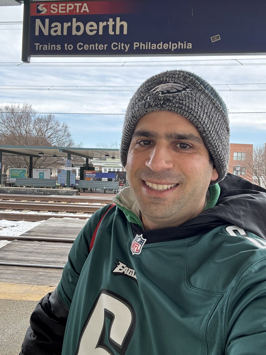 On the way to <a href="/LFFStadium/">Lincoln Financial Field</a> for the NFC Championship! Who else is going? Let’s go <a href="/Eagles/">Philadelphia Eagles</a>!!!