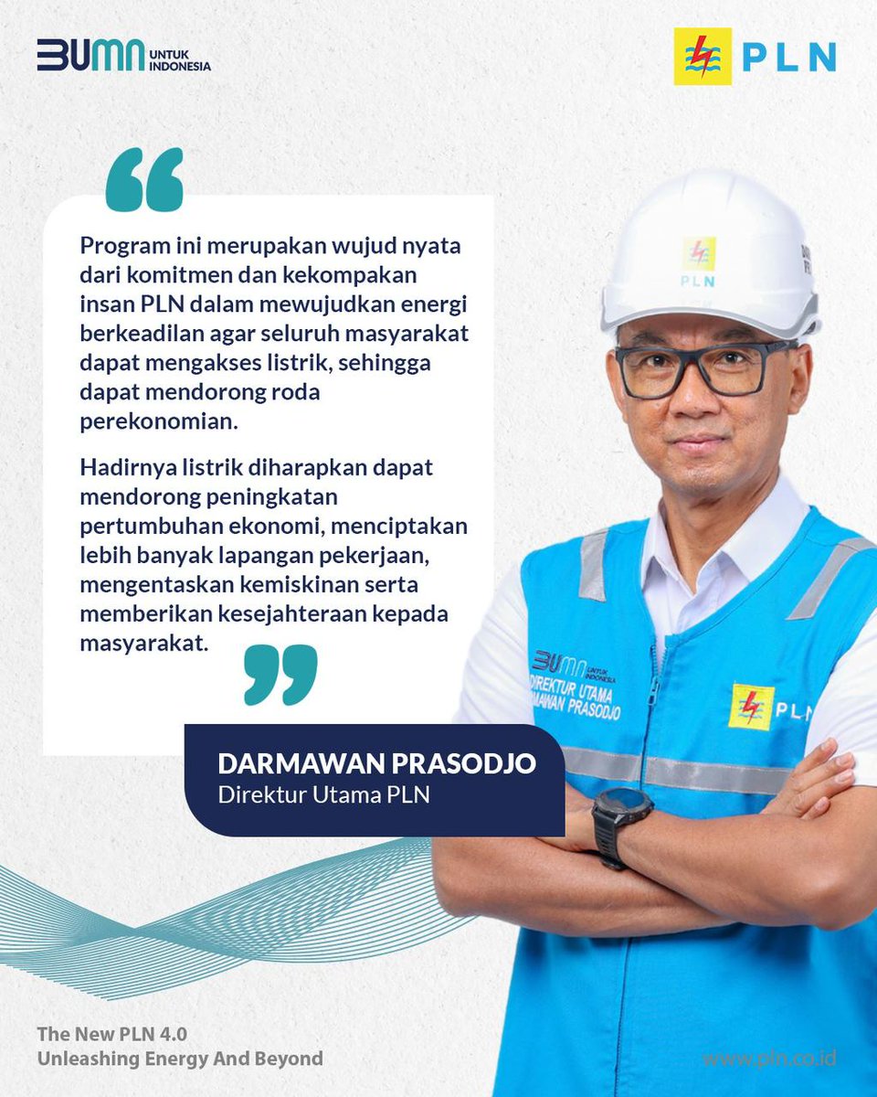 mwra24's tweet photo. Light Up The Dream merupakan wujud nyata donasi pegawai PLN untuk menerangi ribuan keluarga prasejahtera
#PLNuntukIndonesia https://t.co/w71Io7kLp3