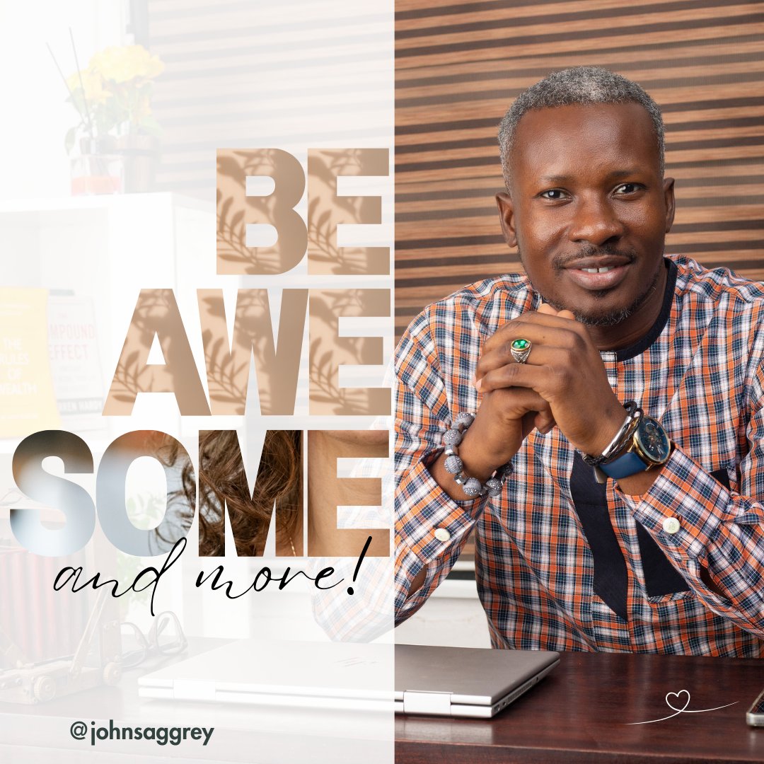 “The most beautiful thing you can wear is CONFIDENCE.” – Blake L.
::
::
::
#IAmJohnAggrey
#WeKeepPushing
#proudlyghanaian
#panafricanism
#NoDulling
#WeMove