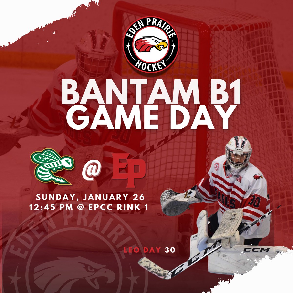 EPBanB1's tweet photo. 🚨The Eagles face off against the Edina Hornets at home today—12:45 PM, EPCC Rink 1! Bring the noise!! #GoEagles #EPHockey https://t.co/3ZeCF9Xpzc