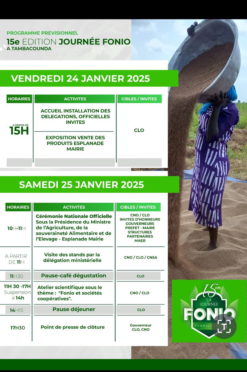 Noo_IDcard's tweet image. La filière locale une des priorité du gouvernement pour l’autosuffisance alimentaire particulièrement  la culture pluviale et les spéculation : arachide , maïs, sorgho et d’autres spéculation qui poussent dans des zones spécifiques comme le fonio a kedougou. @ModouFallCoach, a…