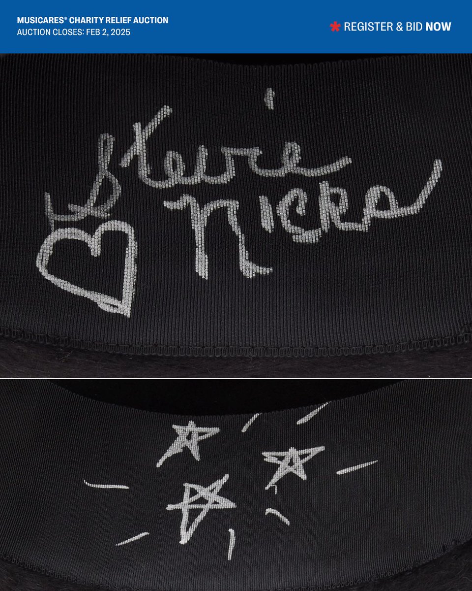StevieNicks's tweet image. Own a piece of rock and roll history while supporting a great cause! ✨
This February 2nd, bid on Stevie Nicks’ top hat worn during her 2024 “SNL” promo shoot! Signed and adorned with celestial doodles, this hat comes with a peacock feather and original hat box.
Donated by…