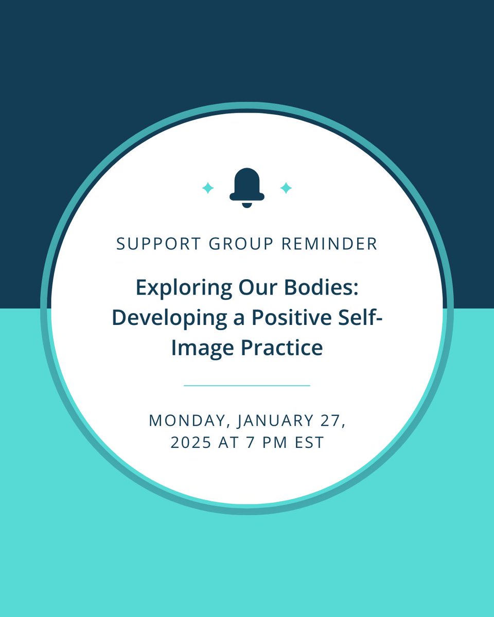 Reminder 🚨 Our first special topic support group of 2025 is tomorrow! Don’t miss this opportunity to start the year with self-love and empowerment. 💖

It’s not too late to sign up: hubs.ly/Q033ltq20 #selflove #bodypositivity #supportgroup #burnsurvivor